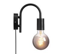 Applique murale PACO Métal Noir, H.16 - IP20 - E27 / Intérieur