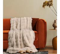 Paco Home Couverture Polaire Plaid Polaire Couverture Jeté Lavable, Couleur:Crème, Dimension:150x200cm