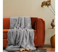 Paco Home Couverture Polaire Plaid Polaire Couverture Jeté Lavable, Couleur:Gris, Dimension:200x240cm