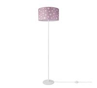Paco Home Lampadaire Lampe Enfant Lampe Lecture Chambre Enfant Abat-Jour Tissu Rond Ã?toiles Lune Bébé E27