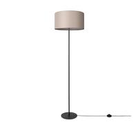 Paco Home Lampadaire Salon Chambre Lampadaire LED Monopied Abat-jour en tissu Rond Abat-jour Moderne E27 Couleur unie