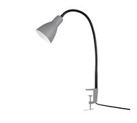 Paco Home Lampe LED Lampe De Table Déco Lampe De Bureau Bureau Moderne Réglable En Hauteur Ronde E27, Couleur:Noir 4, Type de luminaire___Couleur:Lampe de Table Gris