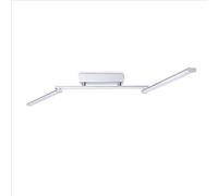 Paco Home Lampe LED Plafonnier Déco Salon Chambre Salle À Manger Moderne Lampe De Salon Stylé, Type de lampe:Type 3, Couleur:Chrome