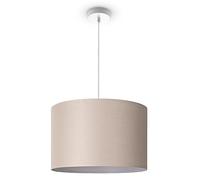 Paco Home Lampe Suspendue Lampe Salon Table À Manger Lampe Salle À Manger E27 Suspension Monochrome Uni Tissu Lampe LED