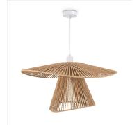 Paco Home LED Pendentif Salon Lampe Suspendue Salle à Manger Pendentif Cuisine Abat-jour Papier Déco Style Boho E27, Couleur:Blanc, Type de lampe___Couleur:Typ 6