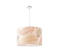 Paco Home Plafonnier Suspension Salon Chambre À Coucher Salle À Manger Lampe De Table À Manger Palmiers Pastel Moderne E27, Type de lampe: Lampe à suspension - Blanc, Couleur/Taille:Vert (Ø38cm)