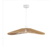 Paco Home Suspension LED pour salon, salle à manger, cuisine, abat-jour en papier, décoration bohème, E27, couleur : blanc, type de lampe : type 1