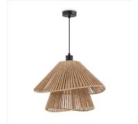 Paco Home Suspension LED pour salon, salle à manger, cuisine, abat-jour en papier, décoration bohème, E27, couleur : noir, type de lampe : type 5