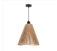 Paco Home Suspension LED pour salon, salle à manger, cuisine, abat-jour en papier, décoration bohème, E27, couleur : noir, type de lampe : type 3