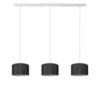 Paco Home Suspension Salon Abat-Jour Tissu Moderne Monochrome Ronde E27 Scandinave Chambre