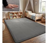 Paco Home Tapis Chambre Enfant Bebe Fille Garcon Moelleux Antidérapant Moderne, Dimension:160x220 cm, Couleur:Anthracite
