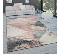 Paco Home Tapis De Salon Tapis De Salon Poils Ras Pastel Tapis Vintage Divers Styles, Dimension:60x100 cm, Couleur:Multicolore