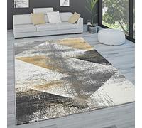 Paco Home Tapis De Salon Tapis De Salon Poils Ras Pastel Tapis Vintage Divers Styles, Dimension:80x150 cm, Couleur:Jaune