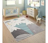 Paco Home Tapis Enfant Tapis Chambre Enfant Fille Garcon Pastel 3D Motif Montagne Moderne, Dimension:120x170 cm