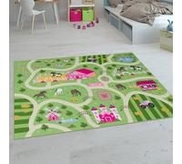 Paco Home Tapis Enfant, Tapis Chambre Jeu Garçon Fille Moderne Antidérapant, Dimension:100x200 cm, Couleur:Vert