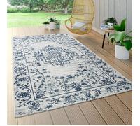 Paco Home Tapis Intérieur & Extérieur Balcon Terrasse Cuisine Jardin Moderne, Dimension:80x150 cm, Couleur:Bleu 11