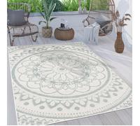Paco Home Tapis Exterieur Terrasse Balcon Tapis Cuisine Oriental Boho Marocain Turquoise 60x100 cm