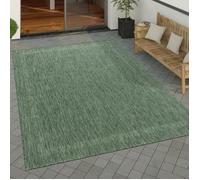 Paco Home Tapis Exterieur Terrasse Balcon Tapis Cuisine Moderne Motif Geometrique Motif Abstrait, Dimension:80x150 cm, Couleur:Vert