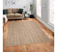 Paco Home Tapis Exterieur Terrasse Salon Cuisine Lavable en Machine Motif Boho Uni, Dimension:240x340 cm, Couleur:Beige