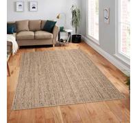 Paco Home Tapis Exterieur Terrasse Salon Cuisine Lavable en Machine Motif Boho Uni, Dimension:80x150 cm, Couleur:Beige