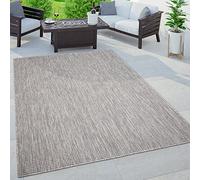 Paco Home Tapis Exterieur Terrasse Salon Cuisine Moderne Motif Boho Uni Moucheté, Dimension:160x220 cm, Couleur:Bleu