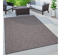 Paco Home Tapis Exterieur Terrasse Salon Cuisine Moderne Motif Boho Uni Moucheté, Dimension:60x100 cm, Couleur:Anthracite