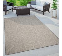 Paco Home Tapis Exterieur Terrasse Salon Cuisine Moderne Motif Boho Uni Moucheté, Dimension:60x100 cm, Couleur:Gris