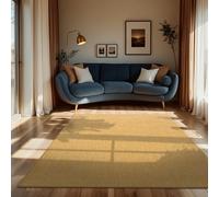 Paco Home Tapis Intérieur Et Extérieur Balcon Terrasse Tapis Cuisine Monochrome Moucheté, Dimension:140x200 cm, Couleur:Jaune