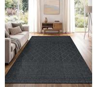 Paco Home Tapis Intérieur & Extérieur Balcon Terrasse Cuisine Motif Ethnique Boho Moderne, Dimension:80x250 cm, Couleur:Anthracite 2