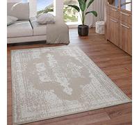 Paco Home Tapis Intérieur & Extérieur Balcon Terrasse Tapis Cuisine Tapis Vintage Moderne, Dimension:160x220 cm, Couleur:Beige