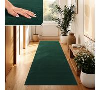 Paco Home Tapis Moderne Doux Salon À Poils Courts Lavable Fluffy Uni Effet Fourrure Intemporel Élégant Antidérapant Facile À Entretenir, Dimension:100x200 cm, Couleur:Vert