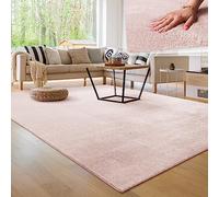 Paco Home Tapis Moderne Doux Salon À Poils Courts Lavable Fluffy Uni Effet Fourrure Intemporel Élégant Antidérapant Facile À Entretenir, Dimension:120x170 cm, Couleur:Rose