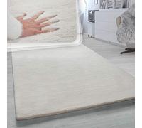 Paco Home Tapis Poils Longs Salon Fausse Fourrure Imitation Fourrure De Lapin Très Douce Beige, Dimension:80x150 cm