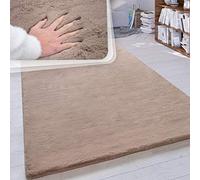 Paco Home Tapis Poils Longs Salon Fausse Fourrure Très Douce Uni en Diff. Coloris Et Tailles, Dimension:200x290 cm, Couleur:Beige