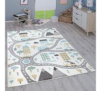Paco Home Tapis pour Enfant Chambre d'enfant Fille Garçon Différents Motifs Et Tailles, Dimension:133x190 cm, Couleur:Crème 3