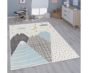 Paco Home Tapis pour Enfant Chambre d'enfant Fille Garçon Différents Motifs Et Tailles, Dimension:240x340 cm, Couleur:Bleu