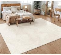 Paco Home Tapis Salon Chambre Adulte Poils Ras Motif Scandinave Motif Boho Motif Geometrique, Dimension:120x160 cm, Couleur:Crème 5