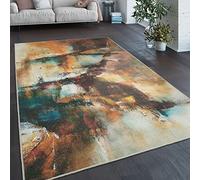 Paco Home Tapis Salon Chambre Adulte Tissage Plat Moderne Motif Abstrait Vintage Lavable en Machine, Dimension:60x100 cm, Couleur:Multicolore