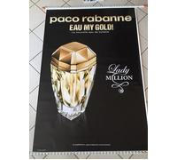 Paco Rabanne - Eau My Gold / Lady Million Abribus - 120x175cm - Affiche / Poster