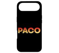 Paco Surnom Espagnol Francisco Rayé Jaune Orange Rouge Coque pour iPhone Air
