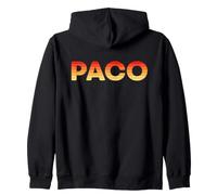 Paco Surnom Espagnol Francisco Rayé Jaune Orange Rouge Sweat à Capuche