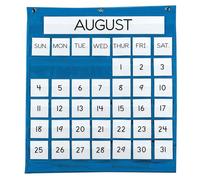 Pacon Tableau de poche, calendrier mensuel, bleu, 63,5 x 71,1 cm, 1 graphique