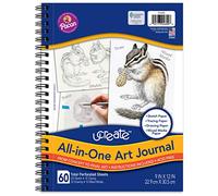 Pacon UCreate Lot de 60 feuilles de journal d'art tout-en-un Blanc 30,5 x 22,9 cm