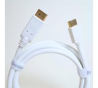 Pacroban Câble DisplayPort vers HDMI 4K 60 Hz blanc, certifié CL3 ignifuge, 1,8 m