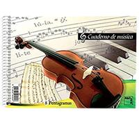 Pacsa 18801 Cahier de Musique 8 portées 1/4 20 Feuilles