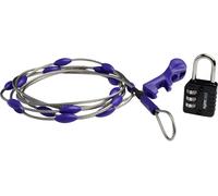 Pacsafe 10520999 Câble antivol noir, bleu, acier inoxydable avec serrure à combinaison