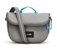 pacsafe Sac à épaule bandoulière taupe turquoise pour femme et homme - Go Saddle Crossbody Bag Stone 307759