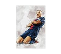 PacSci Affiche Kylian Mbappe Football 30x45cm Toile Sans Cadre Chambre Bureau Décoration de Chambre Cadeau