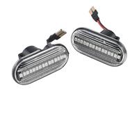 PaCsci Clignotant Rétroviseur Côté Pour Clio 1 2 KANGOO MEGANE Pour ESPACE Pour TWINGO MASTER LED Dynamique Si Indicateur Marqueur Signal Lumineux Lampe(Smoked black)