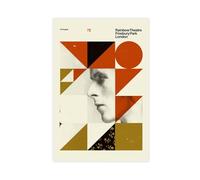 PacSci Poster de David Bowie London Rainbow Theatre sur toile sans cadre 40,6 x 61 cm - Décoration pour chambre à coucher, bureau, salon